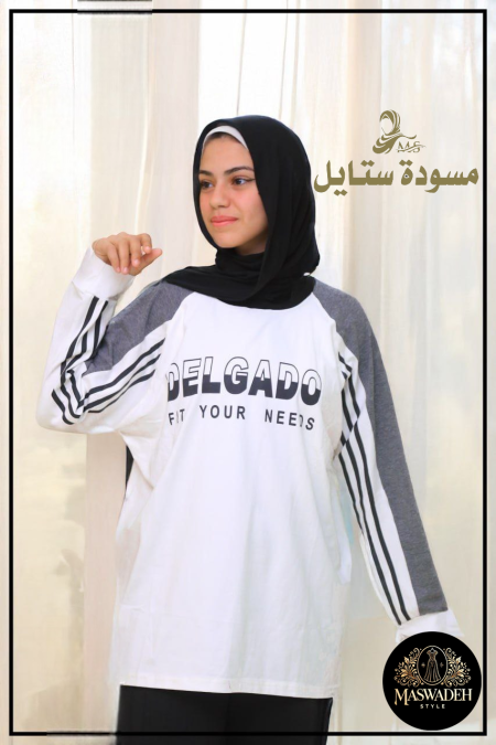 بلوزة قطن طويلة