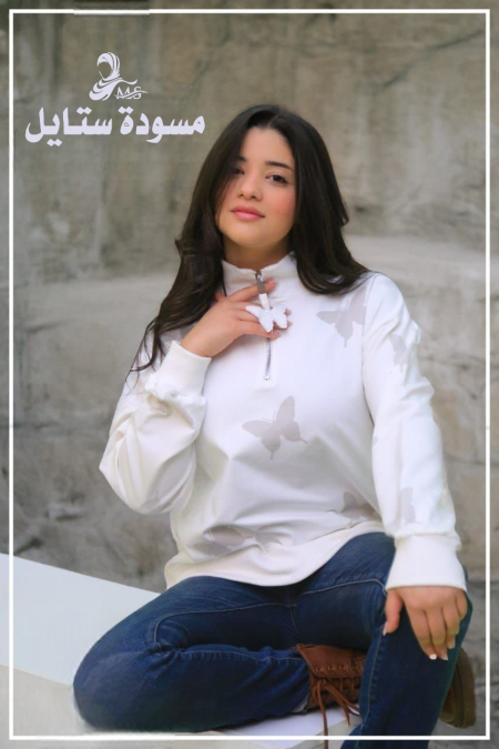 بلوزة قطن فراشات